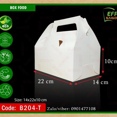 Hộp giấy có quai xách đựng gà nướng